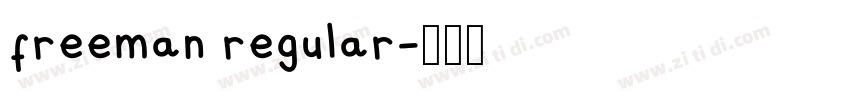 freeman regular字体转换 freeman regular字体转换